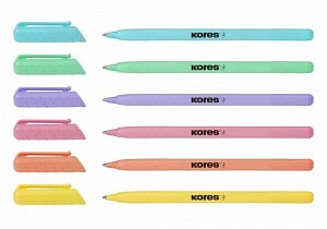 Kores Pen K0 Kuličkové pero - pastelové barvy , mix barev