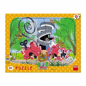 Puzzle deskové Krtek opravář 12 dílků