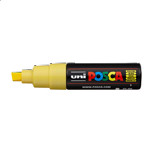 Posca popisovač PC-8K, 8 mm, žlutá (2)