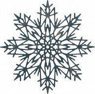 SIZZIX Thinlits vyřezávací kovové šablony - sněhová vločka