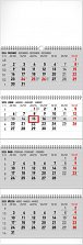 NOTIQUE Nástěnný kalendář 4měsíční standard skládací 2025, 29,5 x 84,5 cm