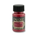 Metalická barva na textil Cadence Dora Textile - červená / 50 ml