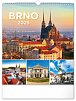 Nástěnný kalendář Brno 2025, 30 × 34 cm