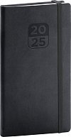 Kapesní diář Aprint Top 2025, černý, 9 × 15,5 cm