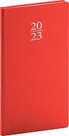 Diář 2023: Capys - červený, kapesní, 9 × 15,5 cm