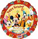 Balónek Mickey Happy Birthday