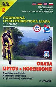 Orava, Liptov, Horehronie 2 - cykloturist. mapa