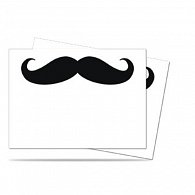 Art: Mustachios Standard DP Sleeves - Bílá