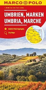 Itálie č.8 - Umbrie, Marche 1:200 000 / regionální mapa MARCO POLO
