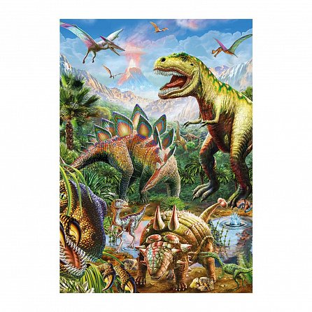 Náhled Svět dinosaurů: svítící neonové puzzle 100XL dílků