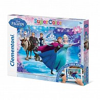 Puzzle Supercolor 60 dílků Ledové království App