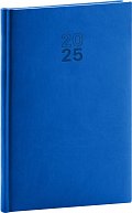 Diář 2025: Aprint - modrý, týdenní, 15 × 21 cm