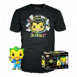 Funko POP & Tee: DC Comics - Joker BlackLight special edition (velikost trička XL)