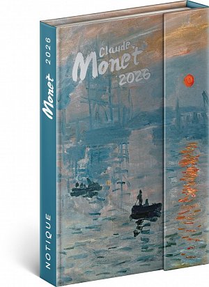 Diář 2026: Claude Monet - týdenní, magnetický, 11 x 16 cm