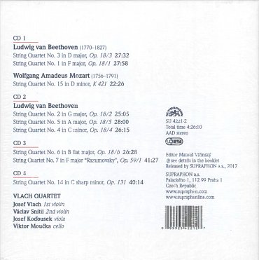 Náhled Beethoven & Mozart: Smyčcové kvartety - 4 CD
