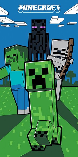 Dětská osuška Minecraft Mobi Útočí