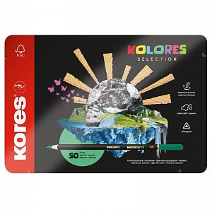 Kores Trojhranné pastelky Kolores Selection - 50 barev