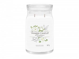 YANKEE CANDLE White Gardenia svíčka 567g / 2 knoty (Signature velký)
