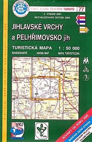 Jihlavské vrchy a Pelhřimovsko jih 1:50 000 - Turistická mapa - edice Klub českých turistů 77