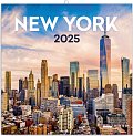 Kalendář 2025 poznámkový: New York, 30 × 30 cm
