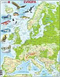 Puzzle MAXI - Mapa Evropy geografická/87 dílků