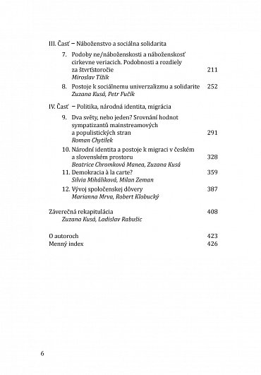 Náhled Odděleně spolu? Česko a Slovensko optikou vývoje hodnot po roce 1991