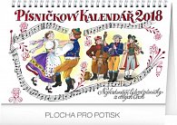 Kalendář stolní 2018 - Písničkový, 23,1 x 14,5 cm