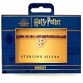 Harry Potter Náramek se stříbrným přívěskem - Brýle a blesk (fialový)