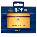 Harry Potter Náramek se stříbrným přívěskem - Brýle a blesk (fialový)