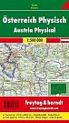 AKN 1 B Rakousko 1:500 000 / nástěnná mapa (lištovaná)