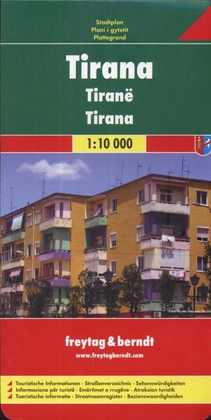 PL 118 Tirana 1:10 000 / plán města