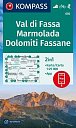 Val di Fassa, Marmolada, Dolomiti Fassane 1:25 000 / turistická mapa KOMPASS 650