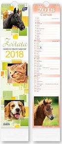 Zvířata vázanka 2018 - nástěnný kalendář