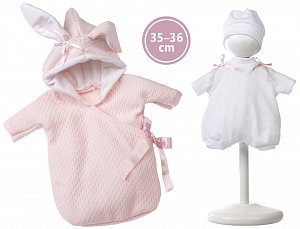 Llorens M636-36 obleček pro panenku miminko NEW BORN velikosti 35-36 cm