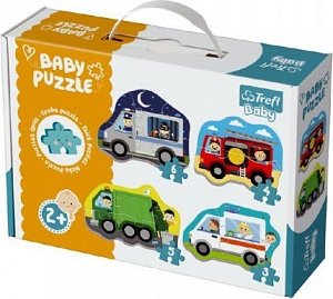 Trefl Puzzle Baby Dopravní prostředky 4v1 (3,4,5,6 dílků)