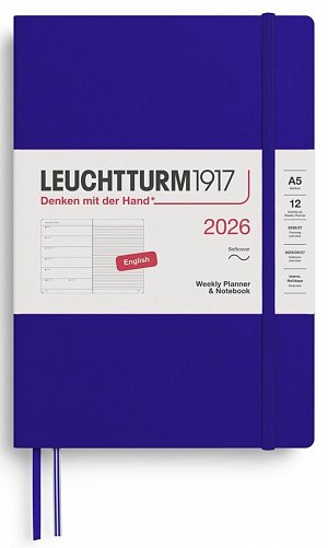 Weekly Planner & Notebook 2026 Medium (A5) Ink