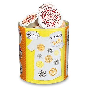 Razítka Stampo Textile - Mandaly, 9 ks