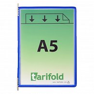 djois závěsný rámeček s kapsou, A5, otevřený shora, modré, 10 ks