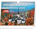NOTIQUE Stolový kalendár Malebné zákutia Slovenska 2025 s extra veľkým kalendáriom, 30 x 21 cm
