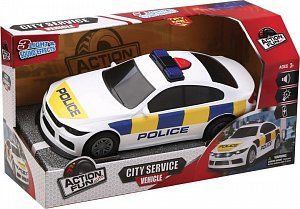 Policejní auto na setrvačník se světlem a zvukem