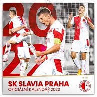 Kalendář 2022 poznámkový: SK Slavia Praha, 30 × 30 cm