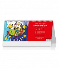 Kalendář stolní 2025 - Děti malují pro Konto Bariéry