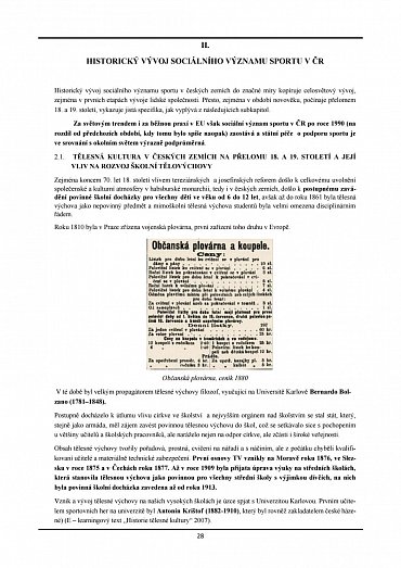 Náhled Historický vývoj sociálního významu sportu ve společnosti