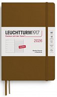 Weekly Planner & Notebook 2026 Medium (A5) Spice Brown