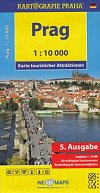 Prag - Karte touristischer Attraktionen /1:10 tis., 5.  vydání