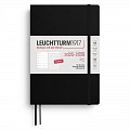 Weekly Planner & Notebook 2026 Medium (A5) 18 Months Black