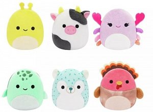 Squishmallows Micromallows 6-Pack Krab, Želva, Kráva, Krocan, Ježen, Slimák 6 cm