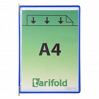 djois závěsný rámeček s kapsou, A4, otevřený shora, modré, 10 ks