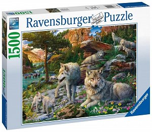 Ravensburger Puzzle - Jarní vlci 1500 dílků