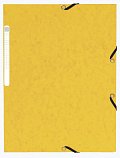 Exacompta spisové desky s gumičkou a štítkem, A4 maxi, prešpán, žlutá - 10ks